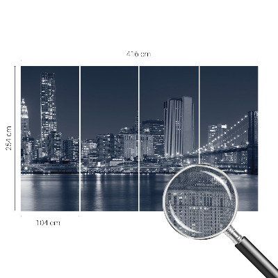 Samolepilna fototapeta za dnevno sobo Nočno mesto