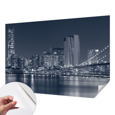 Samolepilna fototapeta za dnevno sobo Nočno mesto