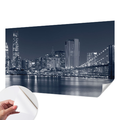 Samolepilna fototapeta za dnevno sobo Nočno mesto