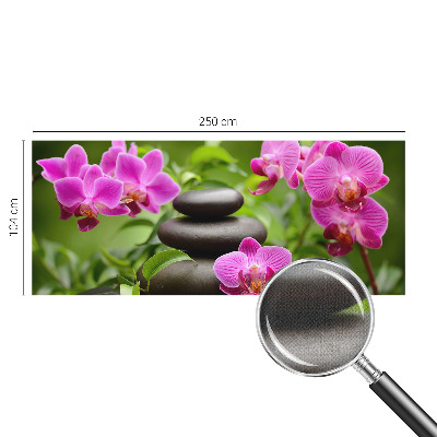 3D fototapeta z motivom orhidej in kamnov