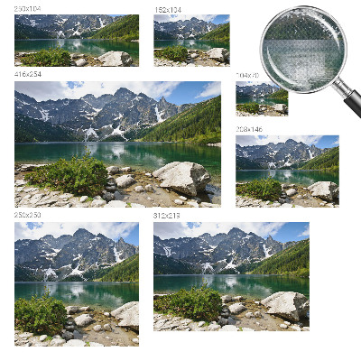 Samolepilna fototapeta z motivom gorskega jezera