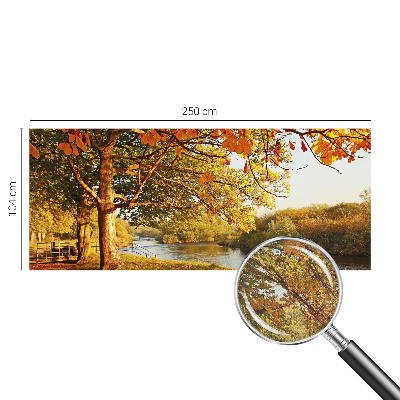 Samolepilna fototapeta za dnevno sobo z motivom obalne jeseni