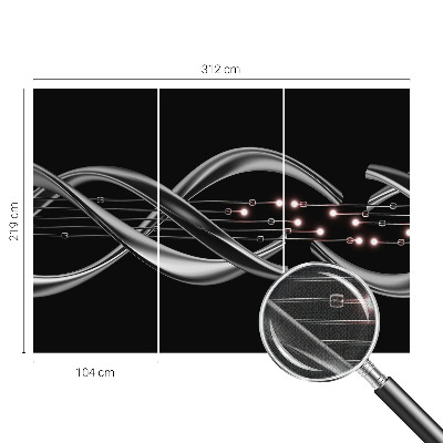 Samolepilna fototapeta za spalnico z vzorcem pletenja