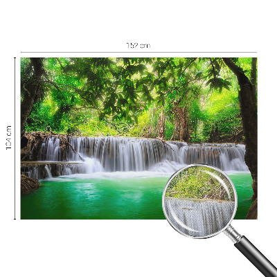 3D fototapeta z motivom gozdnega slapa