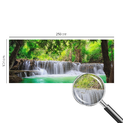 3D fototapeta z motivom gozdnega slapa