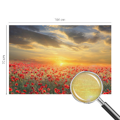 Otroška fototapeta Makovo polje