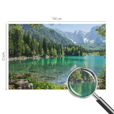 Samolepilna fototapeta za spalnico Zeleno jezero