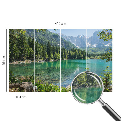 Samolepilna fototapeta za spalnico z motivom zelenega jezera