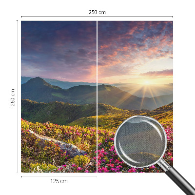 Samolepilna fototapeta za dnevno sobo z motivom gorske panorame