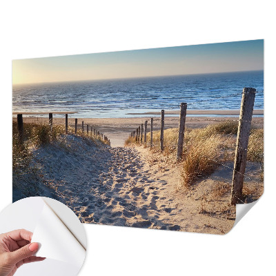 Fototapeta za otroško sobo s prizorom poti ob plaži