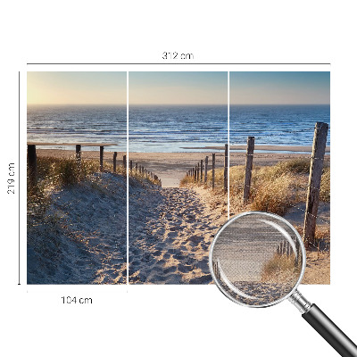 Fototapeta za otroško sobo s prizorom poti ob plaži