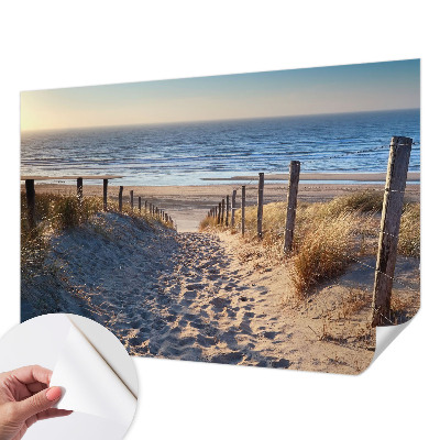 Fototapeta za otroško sobo s prizorom poti ob plaži
