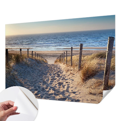 Fototapeta za otroško sobo s prizorom poti ob plaži