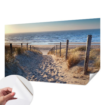 Fototapeta za otroško sobo s prizorom poti ob plaži