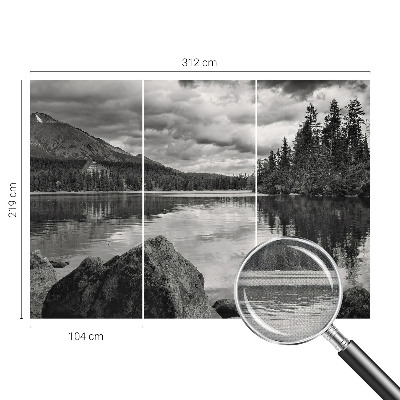 Samolepilna fototapeta za dnevno sobo z motivom gorske panorame