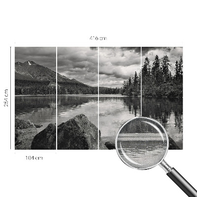 Samolepilna fototapeta za dnevno sobo z motivom gorske panorame