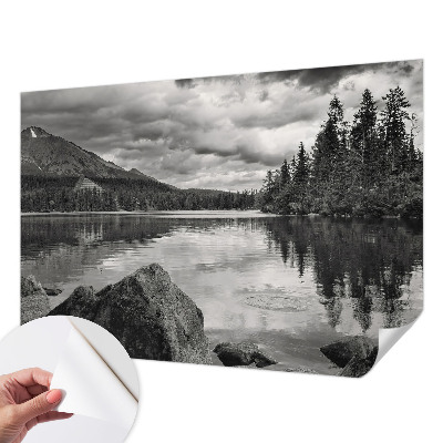 Samolepilna fototapeta za dnevno sobo z motivom gorske panorame