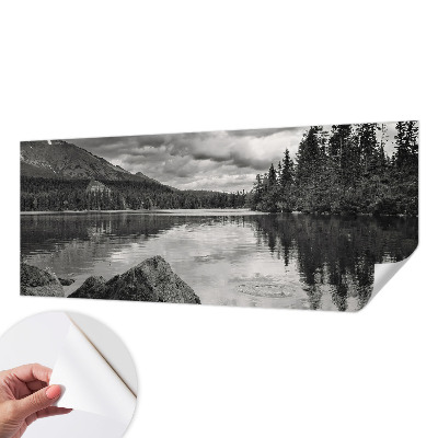 Samolepilna fototapeta za dnevno sobo z motivom gorske panorame