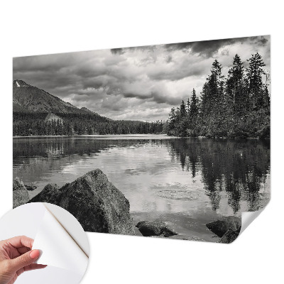Samolepilna fototapeta za dnevno sobo z motivom gorske panorame