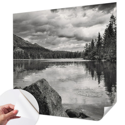 Samolepilna fototapeta za dnevno sobo z motivom gorske panorame