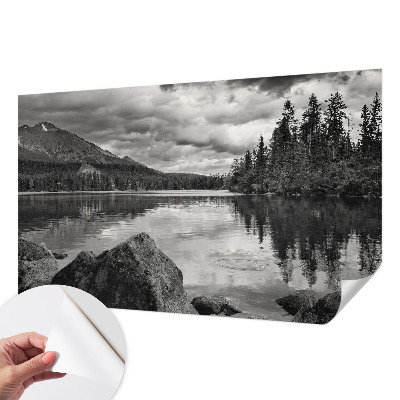 Samolepilna fototapeta za dnevno sobo z motivom gorske panorame