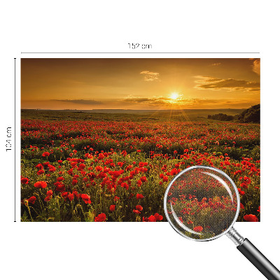 Samolepilna fototapeta za spalnico Makovo polje