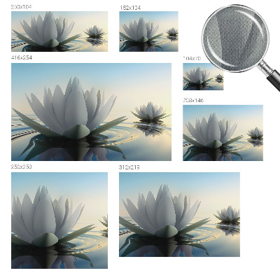Samolepilna fototapeta z motivom lokvanjev