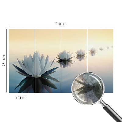 Samolepilna fototapeta za dnevno sobo z motivom mirnega razgleda