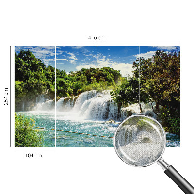 Fototapeta za otroško sobo z motivom osupljivega slapa