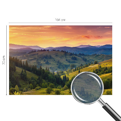 Samolepilna fototapeta za dnevno sobo z motivom gorske pokrajine