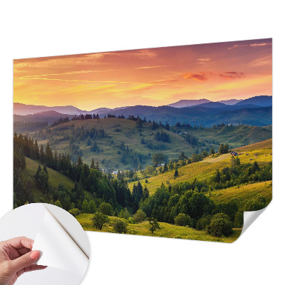 Samolepilna fototapeta za dnevno sobo z motivom gorske pokrajine