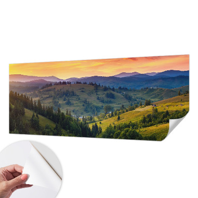 Samolepilna fototapeta za dnevno sobo z motivom gorske pokrajine