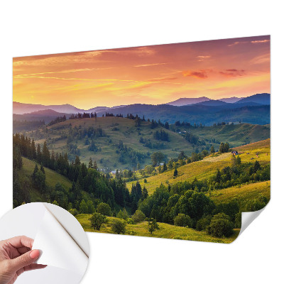 Samolepilna fototapeta za dnevno sobo z motivom gorske pokrajine