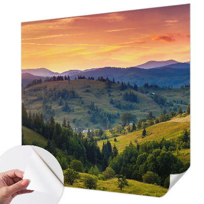 Samolepilna fototapeta za dnevno sobo z motivom gorske pokrajine