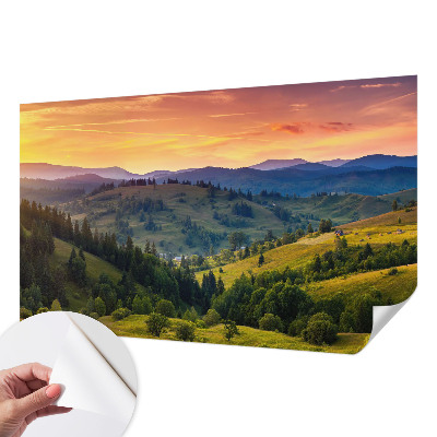 Samolepilna fototapeta za dnevno sobo z motivom gorske pokrajine