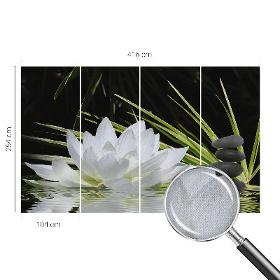 Samolepilna fototapeta z motivom meditacije z lilijo