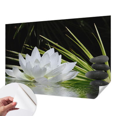 Samolepilna fototapeta z motivom meditacije z lilijo