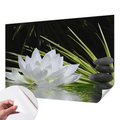 Samolepilna fototapeta z motivom meditacije z lilijo