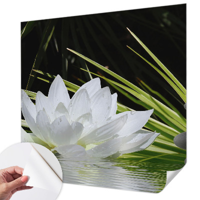 Samolepilna fototapeta z motivom meditacije z lilijo