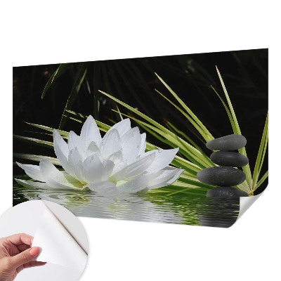 Samolepilna fototapeta z motivom meditacije z lilijo