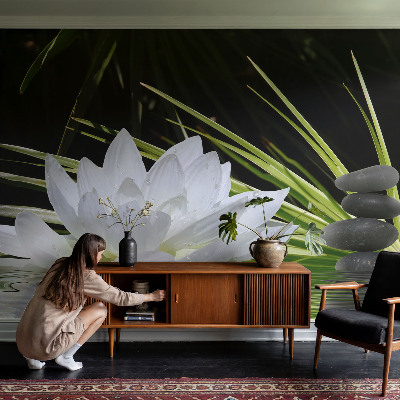 Samolepilna fototapeta z motivom meditacije z lilijo