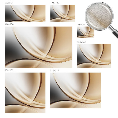 Samolepilna fototapeta Zaobljene črte