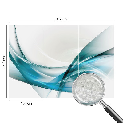 Samolepilna fototapeta za spalnico Modri ​​valovi