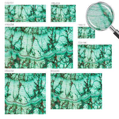 Samolepilna fototapeta za dnevno sobo Zeleni vzorci