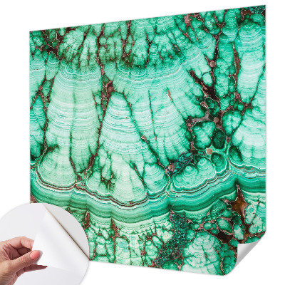 Samolepilna fototapeta za dnevno sobo Zeleni vzorci