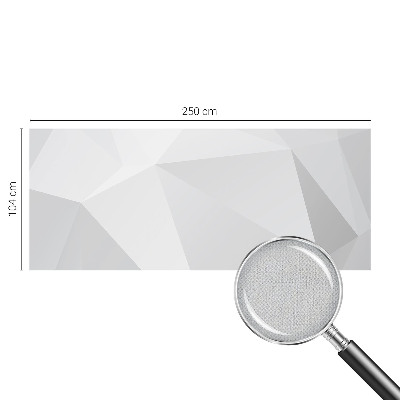 Samolepilna fototapeta za dnevno sobo Sivi trikotniki