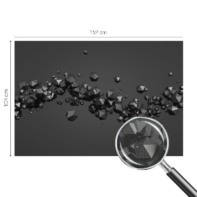 Fototapeta za otroško sobo z vzorcem črnih grudic