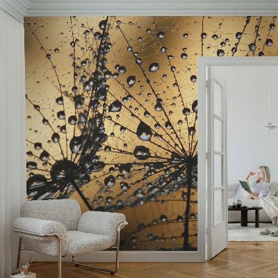 Samolepilna fototapeta za dnevno sobo Nežne kapljice