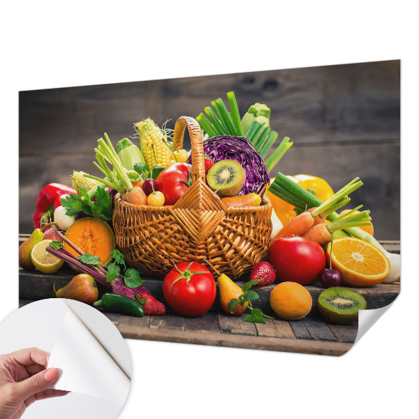 3D fototapeta z motivom sadnega obilja