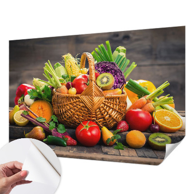 3D fototapeta z motivom sadnega obilja